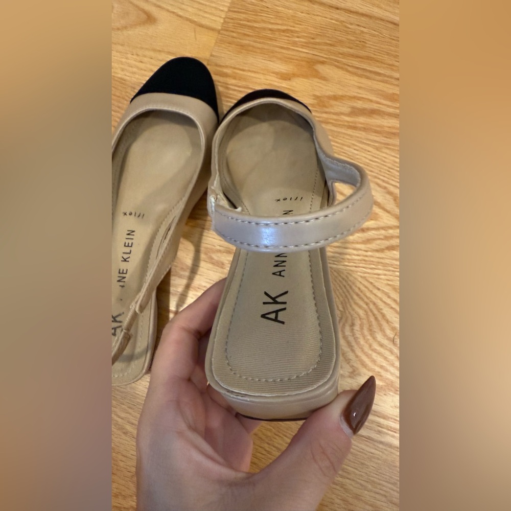 Anne Klein Two-Tone Slingback Shoes - Picture 4 of 8